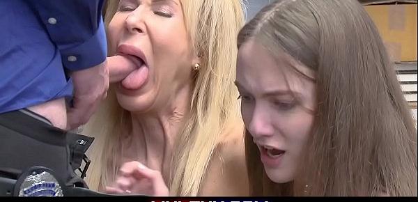  Grandma And Granddaughter Caught Stealing Fuck To Avoid Jail